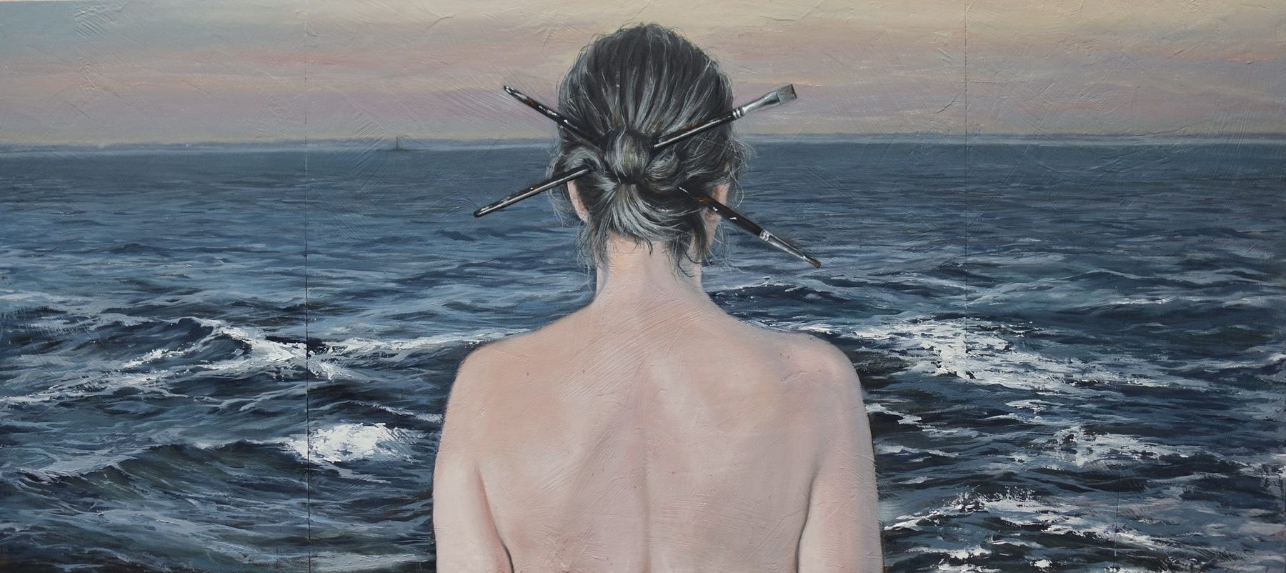 Mirando al mar de Cádiz, obra de Julián Gades