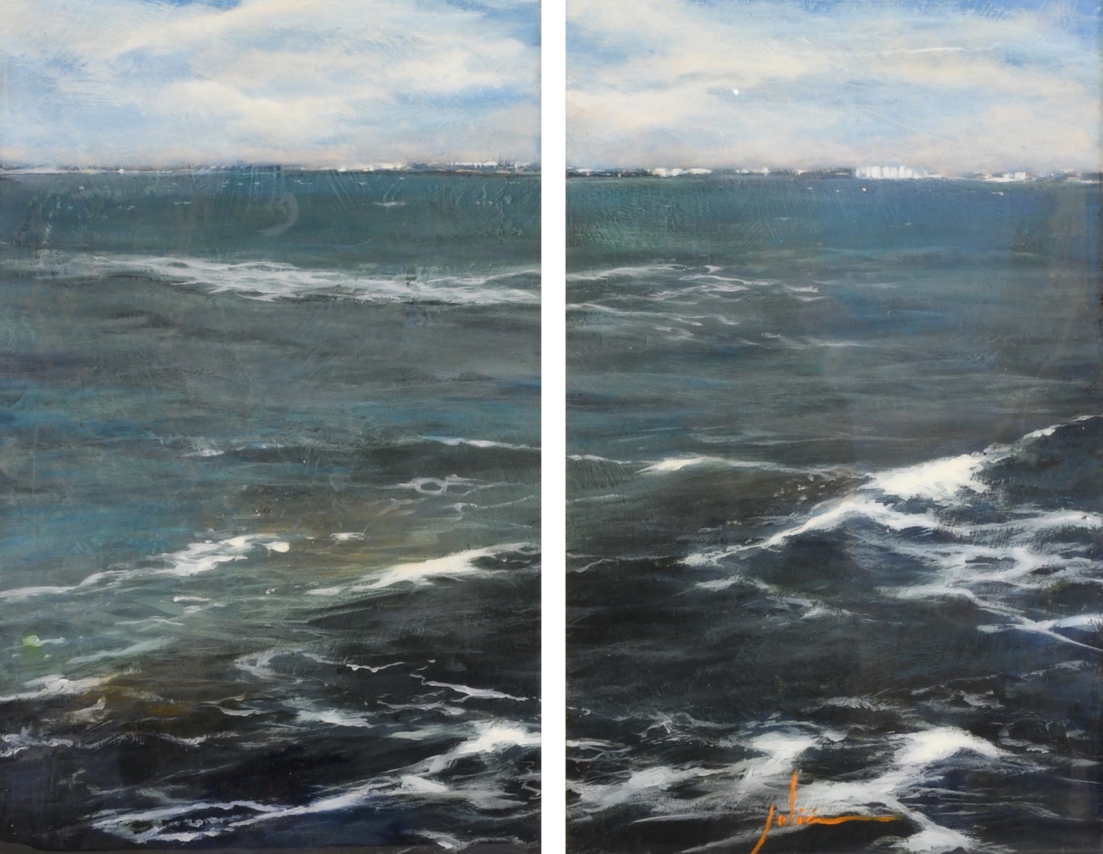 DIPTICO MARINA, obra de Julián Gades